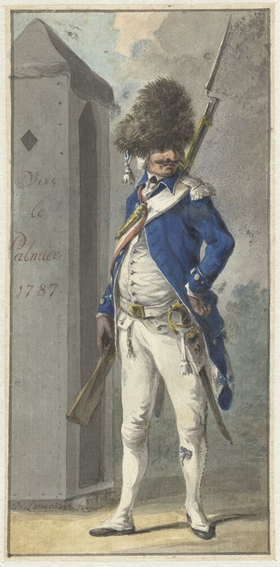 Uniform van het Rotterdamsch Genootschap van Wapenhandel de Palmboom door Dirk Langendijk