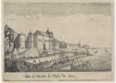 Gezicht op het klooster van de Moeder van God te Lissabon (Gezichten op Lissabon) door Dirk Stoop