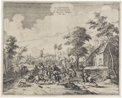 Spanjaarden onder Don Cantelmo bij Borgerhout verslagen, 1643 door Dirk Stoop
