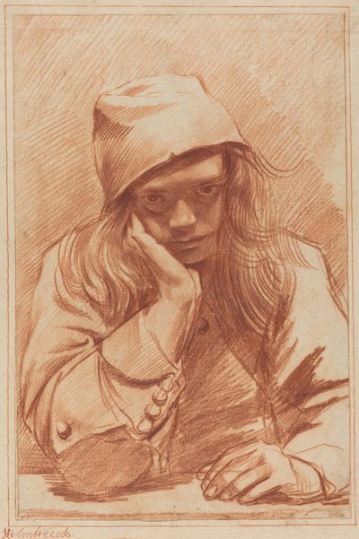 Zelfportret door Dirk Theodor Helmbrecker