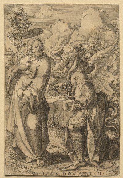 De verzoeking van Christus door Dirk Vellert