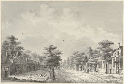 Gezicht op het dorp De Bilt vanaf de Hollebeld door Dirk Verrijk