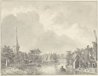 Het dorp Harmelen aan de Leidse Vaart buiten Utrecht door Dirk Verrijk