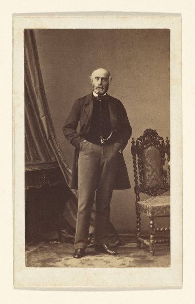 Portret van een man met baard door Disdéri and Cie.