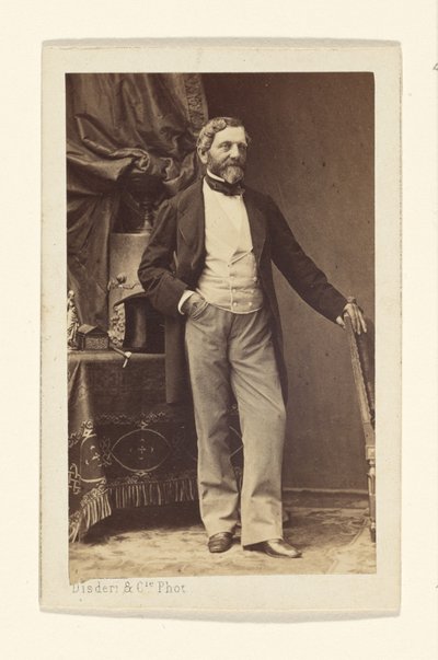 Portret van een man met baard door Disdéri and Cie.