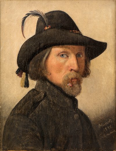 Zelfportret als legionair, 1848 door Ditlev Blunck