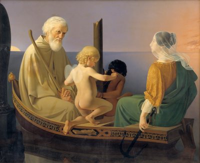 Ouderdom. Uit de serie: De Vier Leeftijden van de Mens door Ditlev Conrad Blunck