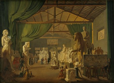 Paus Leo XII bezoekt de studio