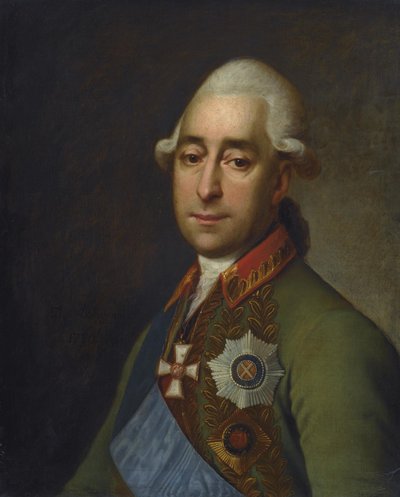 Veldmaarschalk Prins Alexander Alexandrovich Prozorovsky 1732-1809 door Dmitri Grigorievich Levitsky