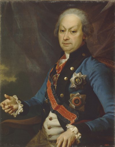 Portret van Alexey Melgunov 1722-1788, 1790 door Dmitri Grigorievich Levitsky