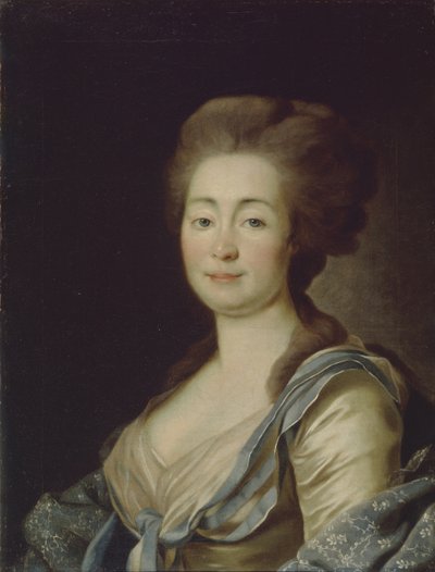Portret van Anna Dorothea Louise Schmidt, geboren Barones Klossen, ca. 1785 door Dmitri Grigorievich Levitsky