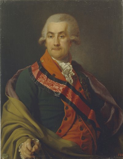 Portret van Graaf Otto Heinrich Igelström 1737-1817, 1790 door Dmitri Grigorievich Levitsky