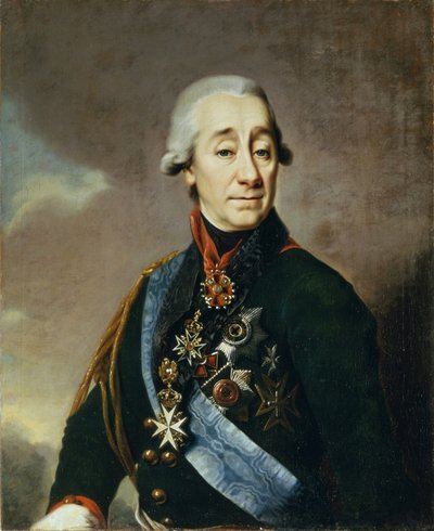 Portret van Ivan Varfolomeevich Lamb 1764-1801, 1801 door Dmitri Grigorievich Levitsky