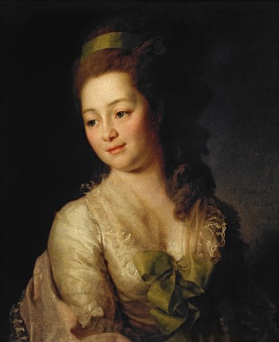 Portret van Maria Dyakova, 1778 door Dmitri Grigorievich Levitsky
