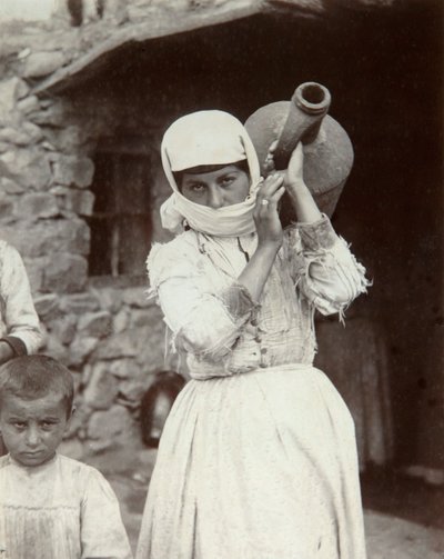 Armeens plattelandsmeisje, Jerevan, Armenië, 1880s door Dmitri Ivanovich Yermakov