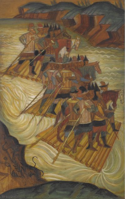 De rivier oversteken door Dmitri Semyonovich Stelletsky