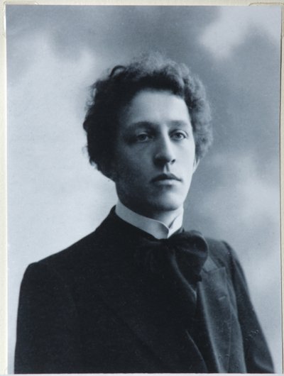 Portret van de dichter Alexander Blok 1880-1921, 1907 door Dmitri Spiridonovich Zdobnov