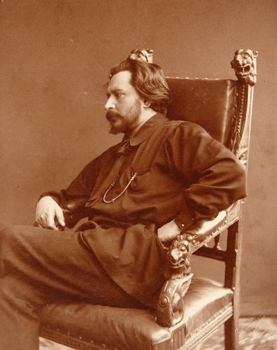 Portret van de auteur Leonid Nikolaievich Andreyev (1871-1919) door Dmitri Spiridonovich Zdobnov
