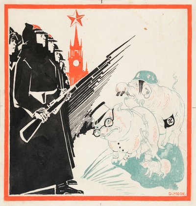 Nazi-varkens gestopt bij de poorten van het Kremlin door het Rode Leger, 1941-1943 door Dmitri Stachievich Moor
