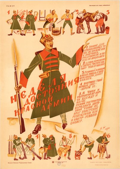 De Week van het Rode Leger Eigendom, 1921 door Dmitri Stachievich Moor