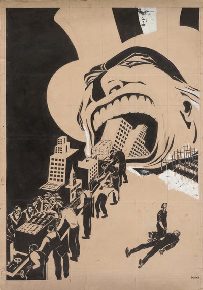 Het kapitalisme verslindt alles, 1920 door Dmitriy Stakhievich Moor