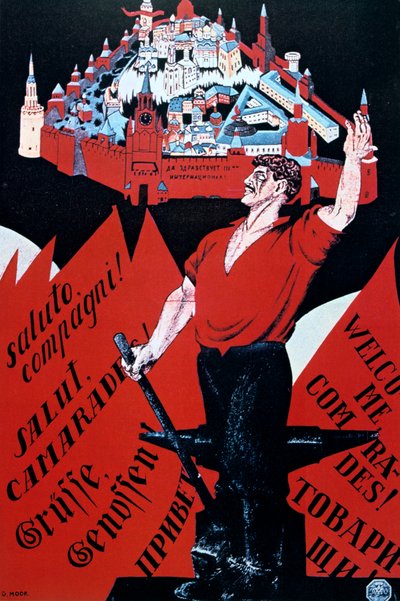 Lang leve de Jeugd Internationale, 1921 door Dmitriy Stakhievich Moor