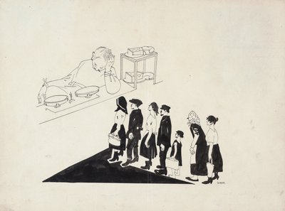 De rij, 1920 door Dmitriy Stakhievich Moor