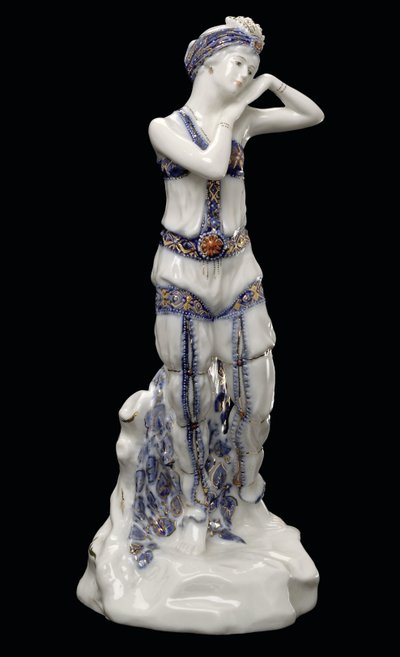 Tamara Karsavina als Zobeide in het ballet Scheherazade door Dmitry Iosifovich Ivanov