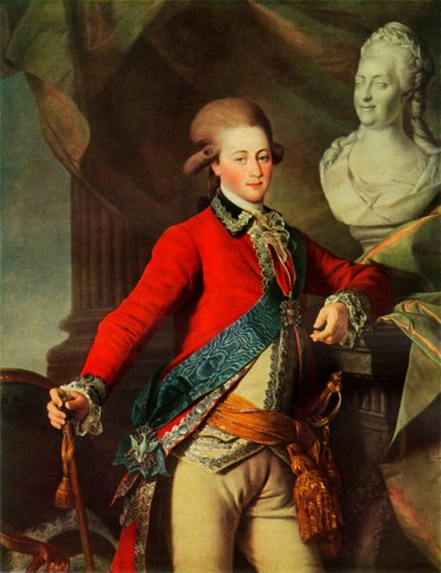 Portret van Alexandr Dmitrievich Lansky, 1782 door Dmitri Grigorievich Levitsky