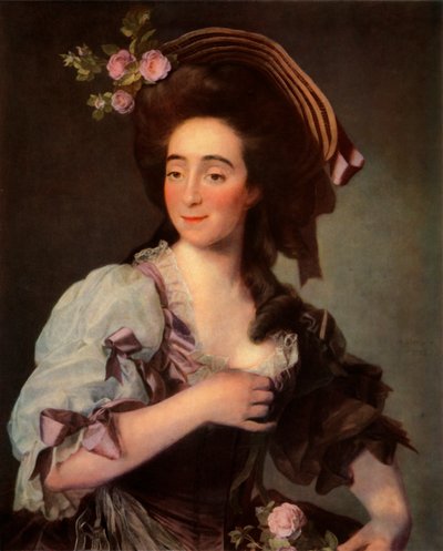 Portret van Anna Davie Bernuzzi, 1782, 1965 door Dmitri Grigorievich Levitsky