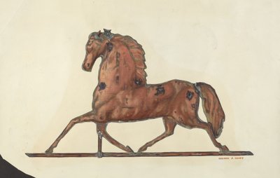 Paard windwijzer door Dolores Haupt