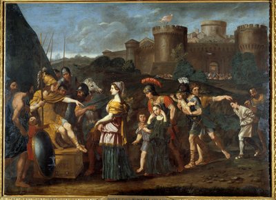 De clementie van Alexander door Domenichino