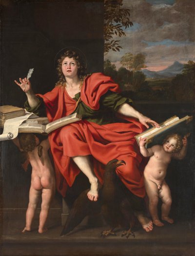 Sint Jan de Evangelist door Domenichino (1581 1641)