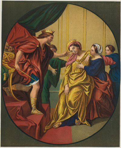 Esther gebracht naar koning Ahasveros door Domenichino