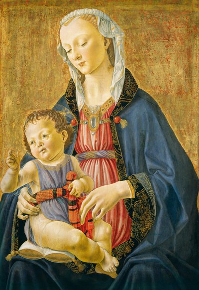 Madonna en kind, ca. 1470-75 door Domenico Ghirlandaio