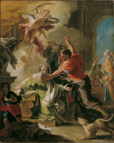 Martelaarschap van de heilige Prokop door Domenico Antonio Vaccaro