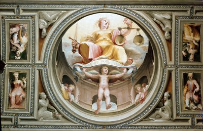 Allegorie van gerechtigheid door Domenico Beccafumi