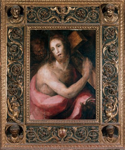Ecce homo. Christus draagt het kruis. door Domenico Beccafumi