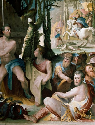 Friesland: het offer van Codros koning van Athene (detail) door Domenico Beccafumi