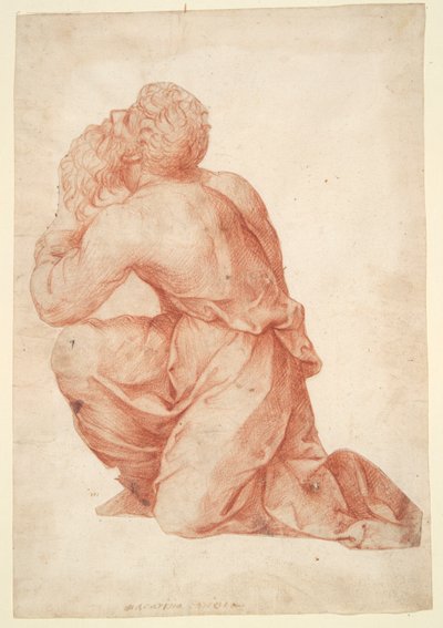 Knielende man door Domenico Beccafumi