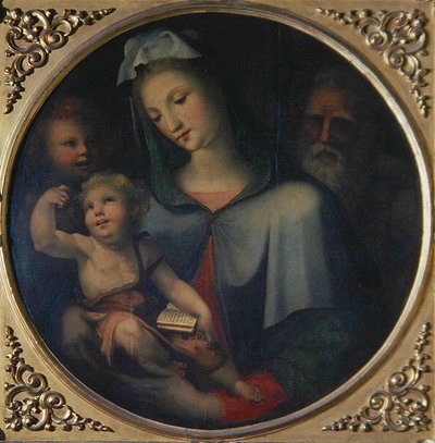 De Heilige Familie met de jonge Johannes de Doper, ca. 1518 door Domenico Beccafumi