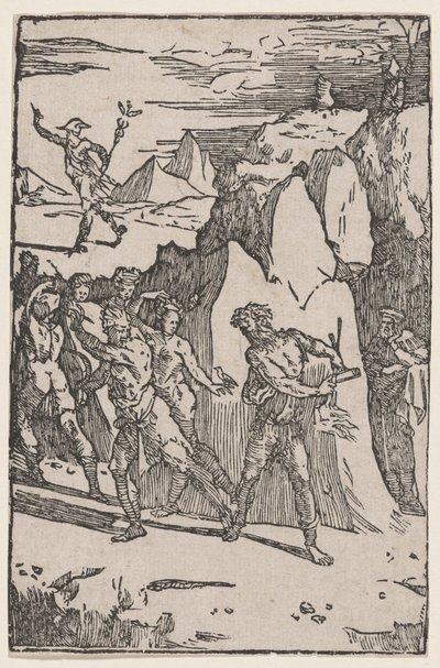 De metalen die uit Vulcan vluchten door Domenico Beccafumi