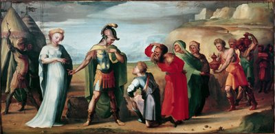 De continentie van Scipio de Afrikaan door Domenico Beccafumi