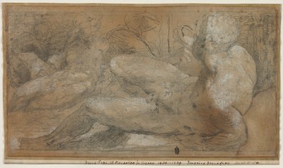 Drie Mannelijke Naakten, ca. 1540-1547 door Domenico Beccafumi