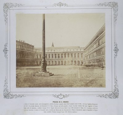 Piazza San Marco, c.1855 door Domenico Bresolin