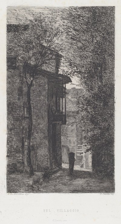 In het Dorp door Domenico Casella, after Serafin de Avendano