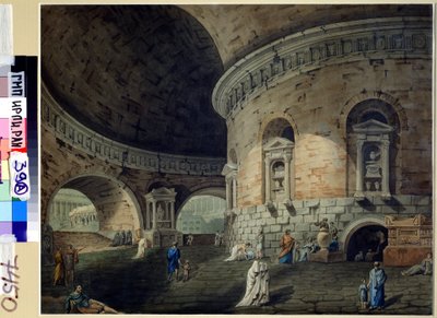 Scenografie voor een toneelstuk door Domenico Corsini