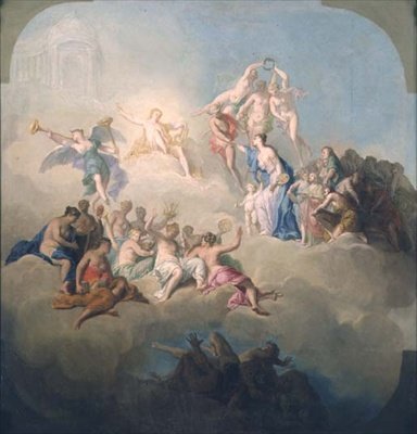 De Triomf van de Kunsten door Domenico Corvi