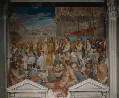 Processie van het lichaam van Sint Antoninus door Domenico Cresti