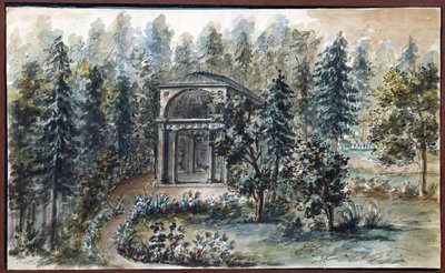 Paviljoen ter nagedachtenis aan Frederica, zus van keizerin Maria Fjodorovna, in Pavlovsk door Domenico Felice Lamoni